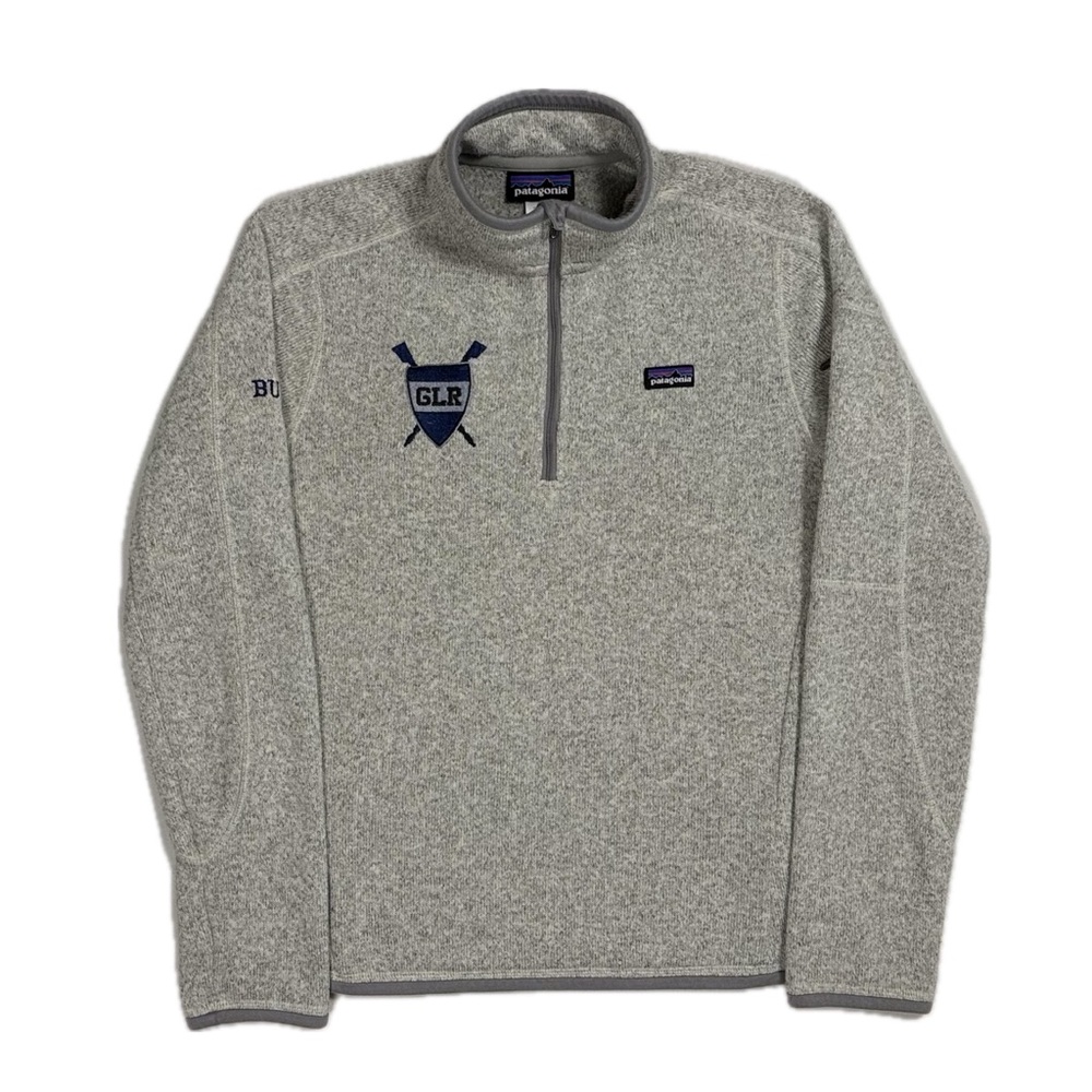 Patagonia light grey GLR rowing "Buggy" Better Sweater fleece women's small